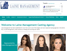 Tablet Screenshot of lainemanagement.co.uk